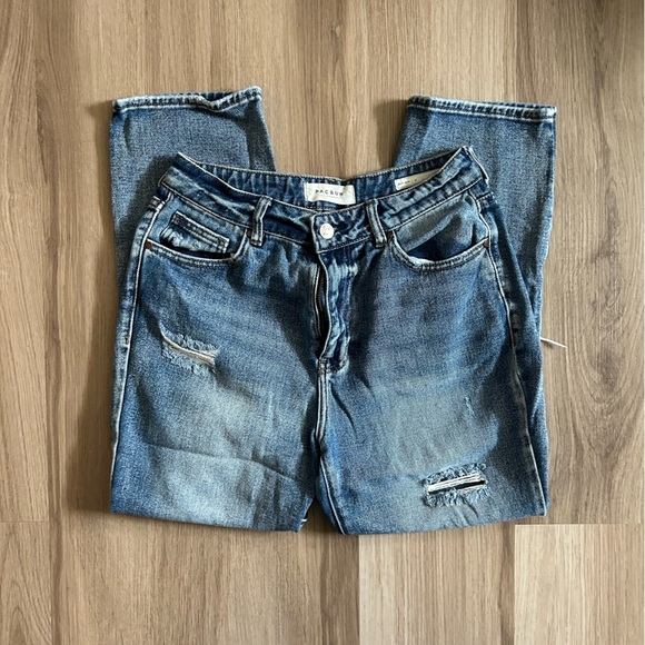 pacsun distressed mom jeans - Picture 2 of 4